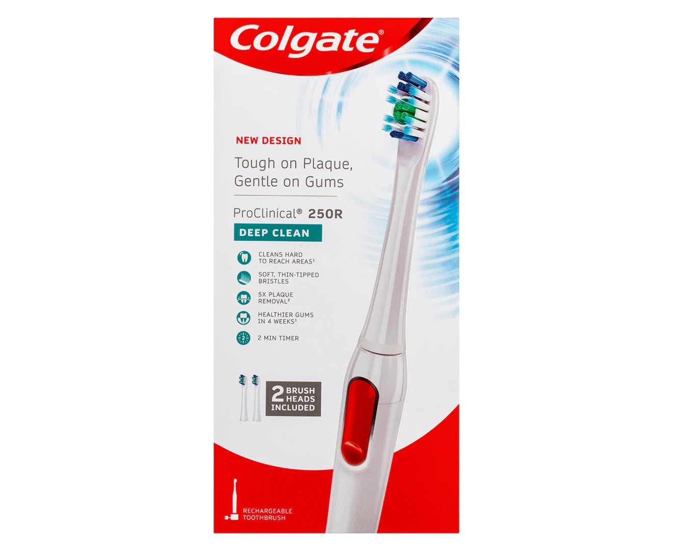 Colgate ProClinical 250R Deep Clean Electric Toothbrush (White)