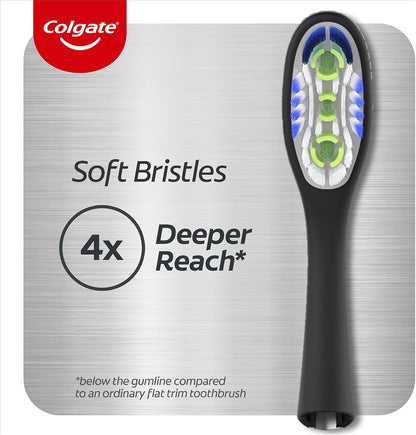 Colgate Infinity Manual Toothbrush Deep Clean Aluminium Handle with 2 Brush Heads