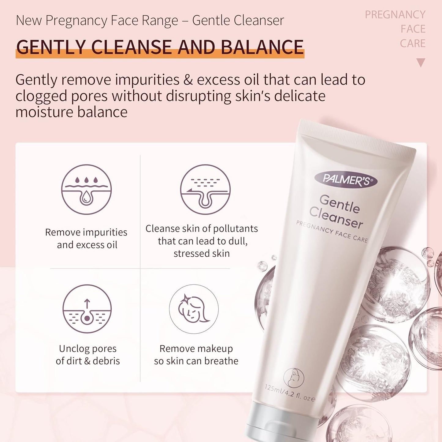 Palmer's Pregnancy Gentle Facial Cleanser 125ml