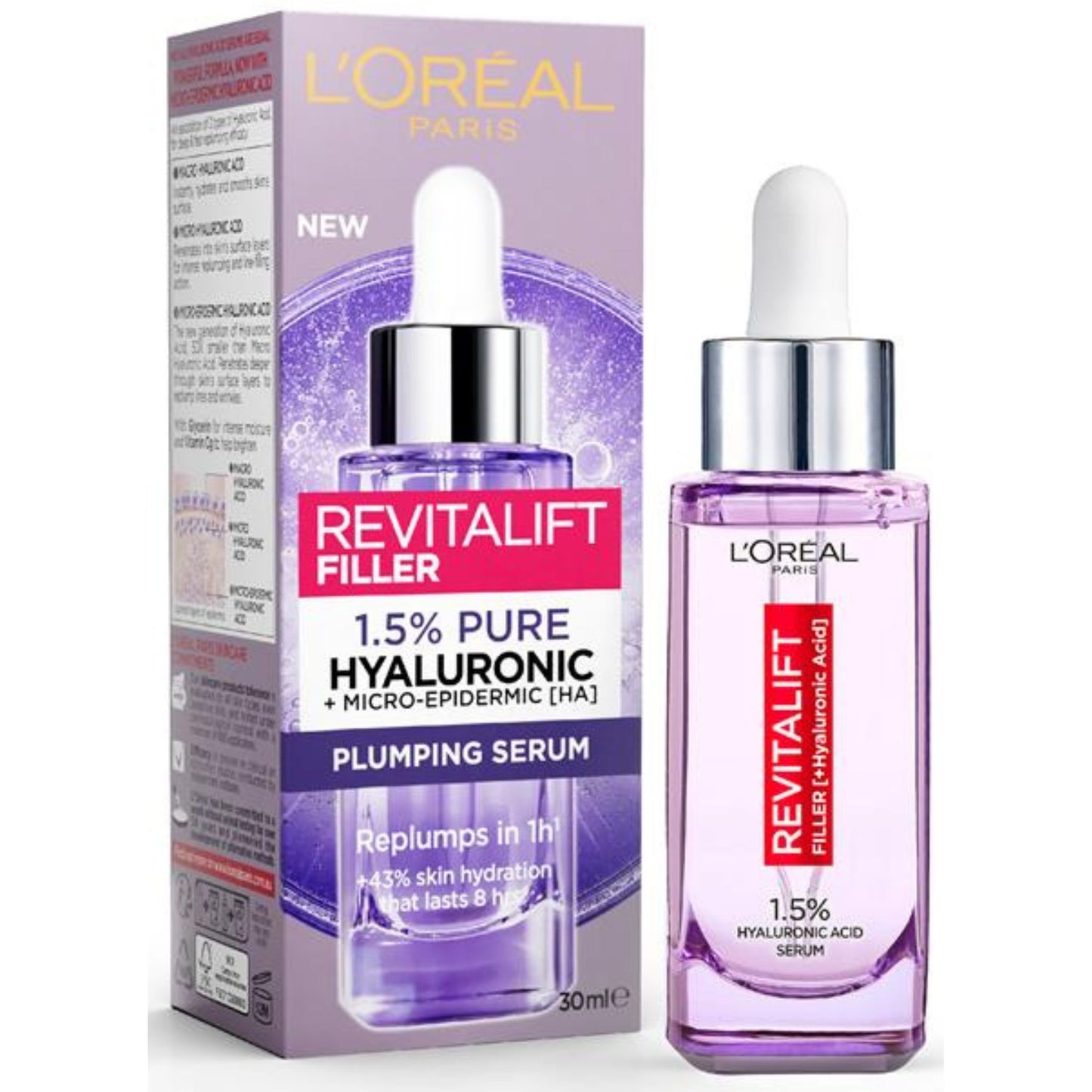 L'Oreal Paris Revitalift Filler Hyaluronic Acid Anti Wrinkle Serum 30ml