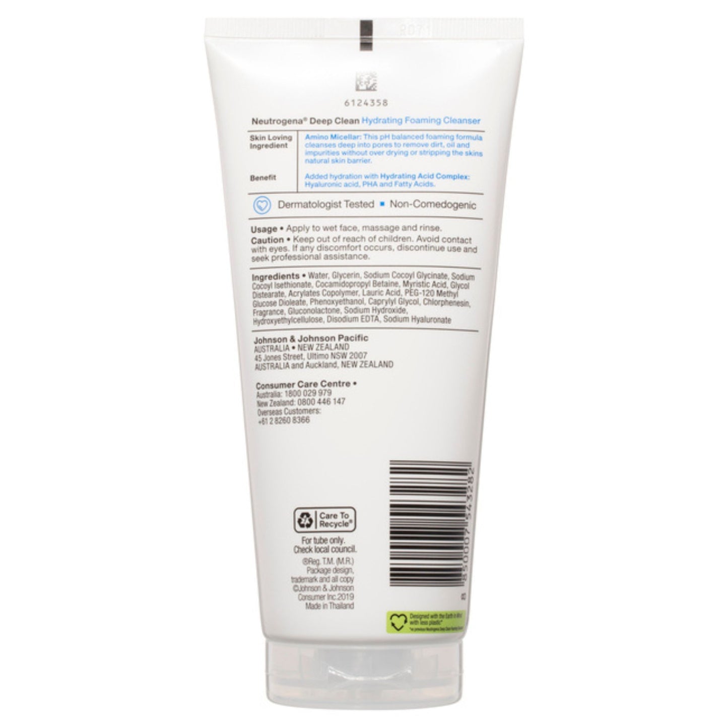 Neutrogena Deep Clean Hydrating Foaming Cleanser 175ml