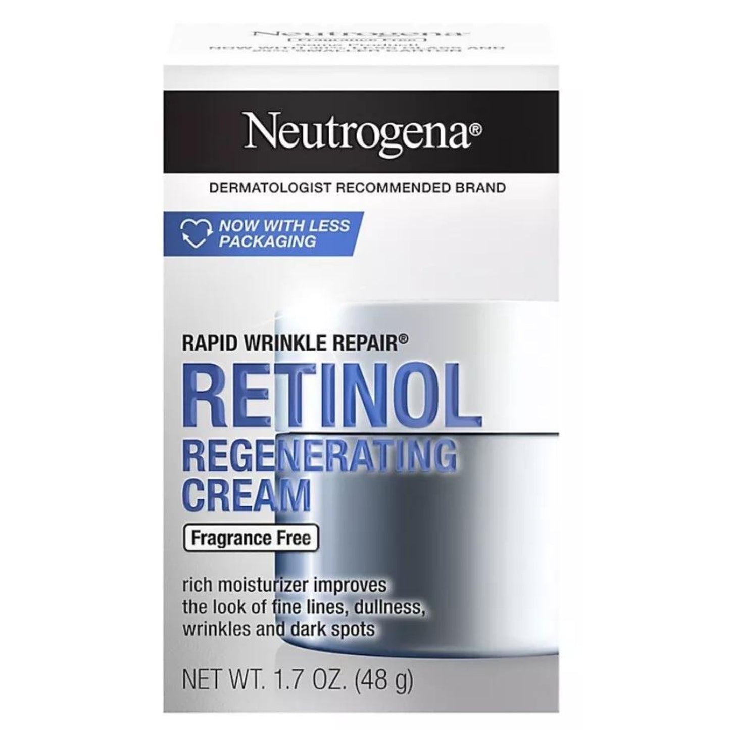 Neutrogena Rapid Wrinkle Repair Retinol Regenerating Cream Fragrance Free 48g