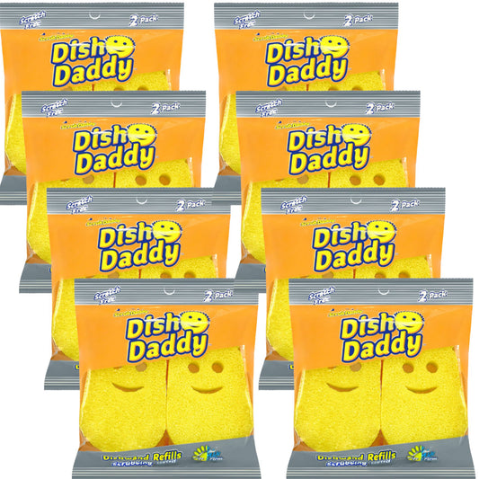 Scrub Daddy Dish Daddy Refills Pad 8 x 2 Pack