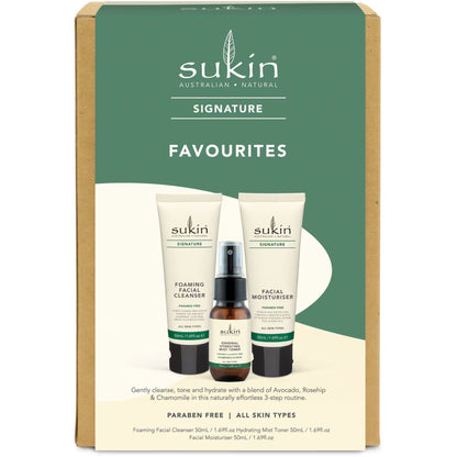 Sukin Signature Favourites Trio Gift Pack - Cleanse, Tone & Hydrate